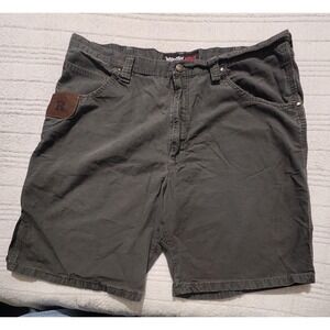 Wrangler Riggs Workwear Ripstop Carpenter Canvas‎ Shorts Men's 38 Green Cotton